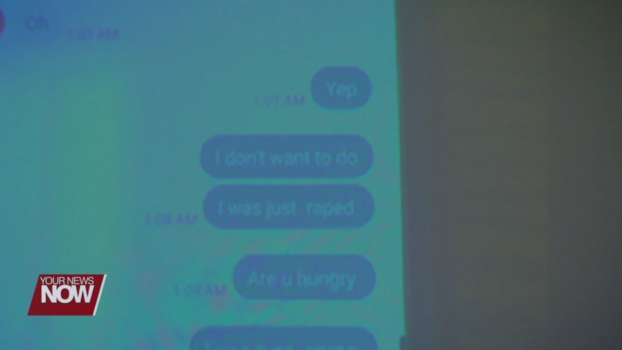 Alleged victim testifies in front of man she says raped her this summer